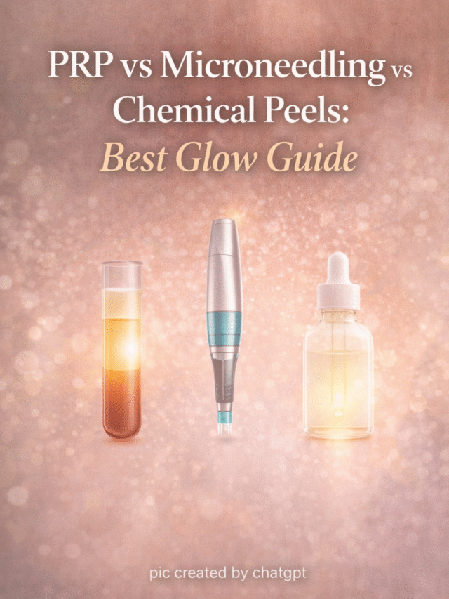 PRP vs Microneedling vs Chemical Peels: Best Glow Guide