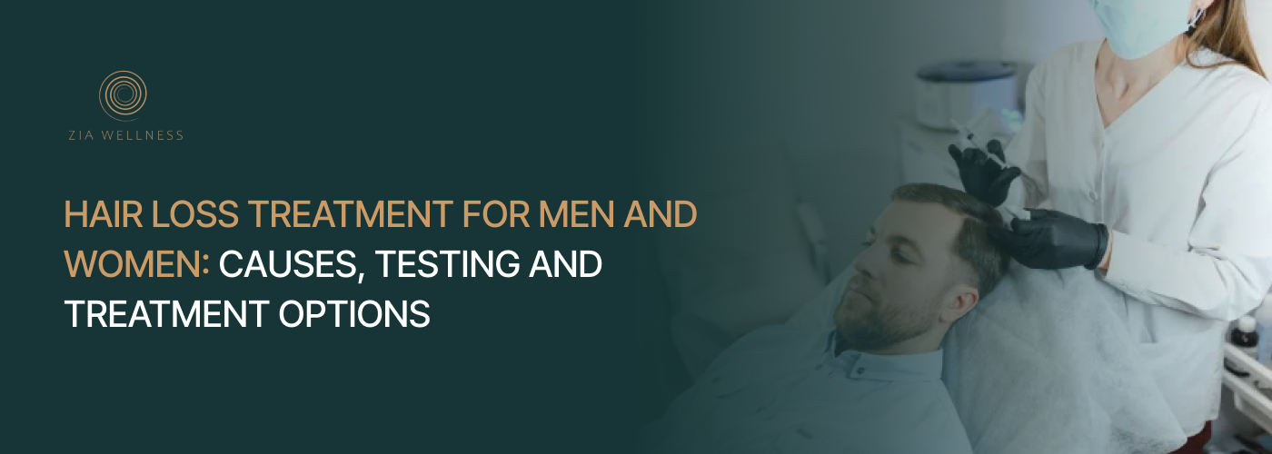 Ziawellness 15 Hair Loss Treatment for Men and Women: Causes, Testing and Treatment Options